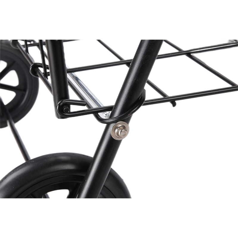 Folding Metal Shopping Cart With Wheels